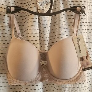 No Boundaries Light Blush Lace T-Shirt Bra